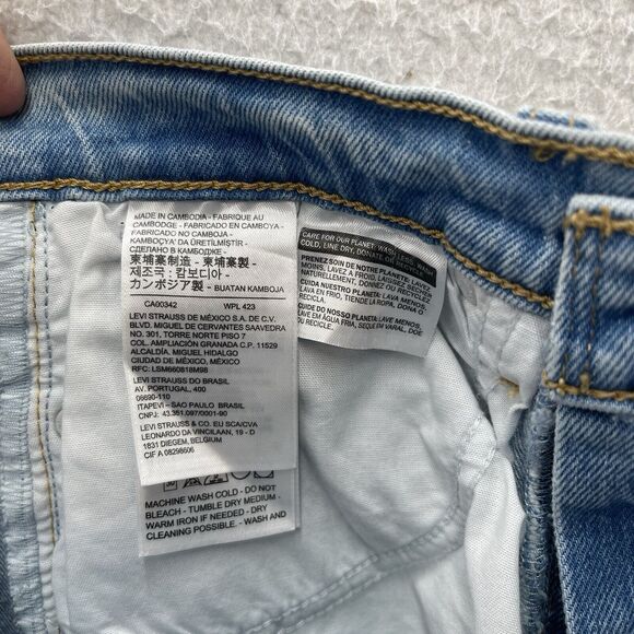 Levi’s Wedgie Jeans Women's 25x28 Blue Straight High Rise Preppy American Denim - Picture 5 of 14